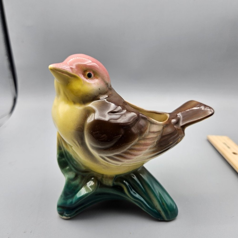 Vintage Royal Copley Ceramic Bird Planter